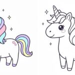 Einhorn Ausmalbild featureimage