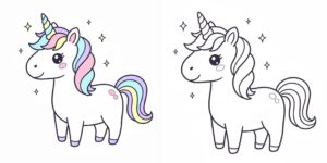 Einhorn Ausmalbild featureimage