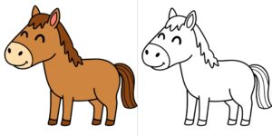Paard kleurplaten