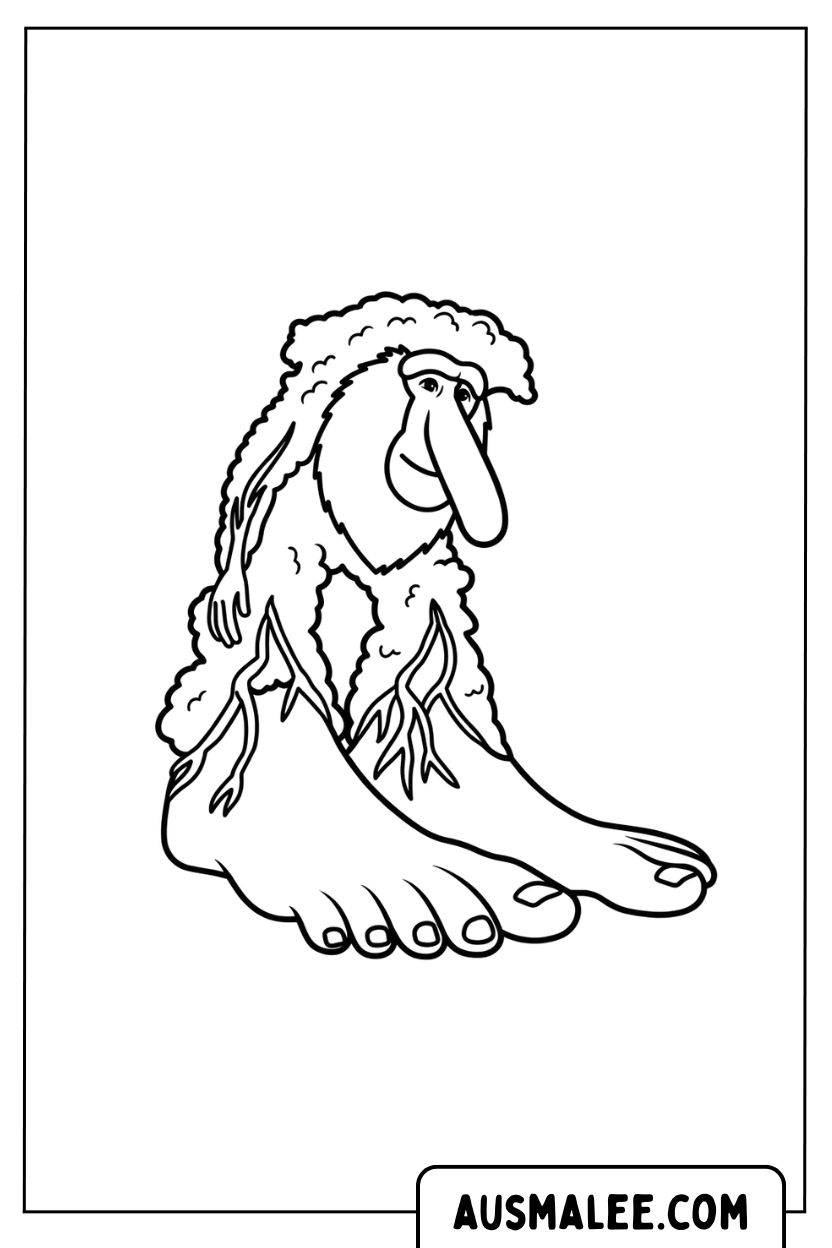 Coloriage Brr Brr Patapim Nez Géant Pieds
