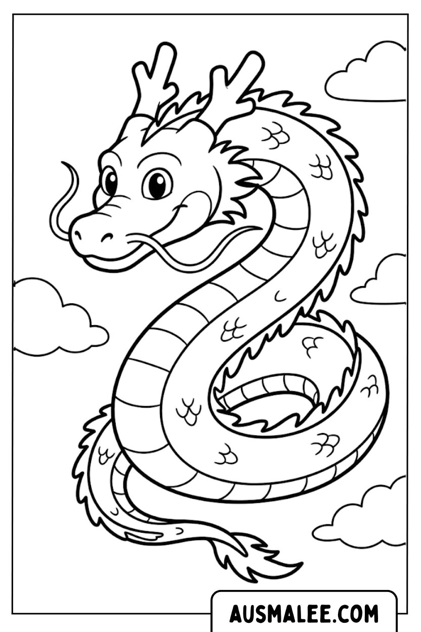 Coloriage Dragon chance pour Colorier