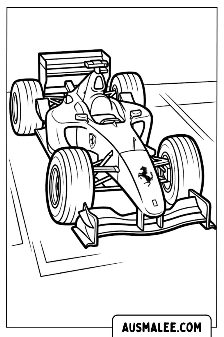 Stilvolle Formel 1 Ausmalbilder Bild