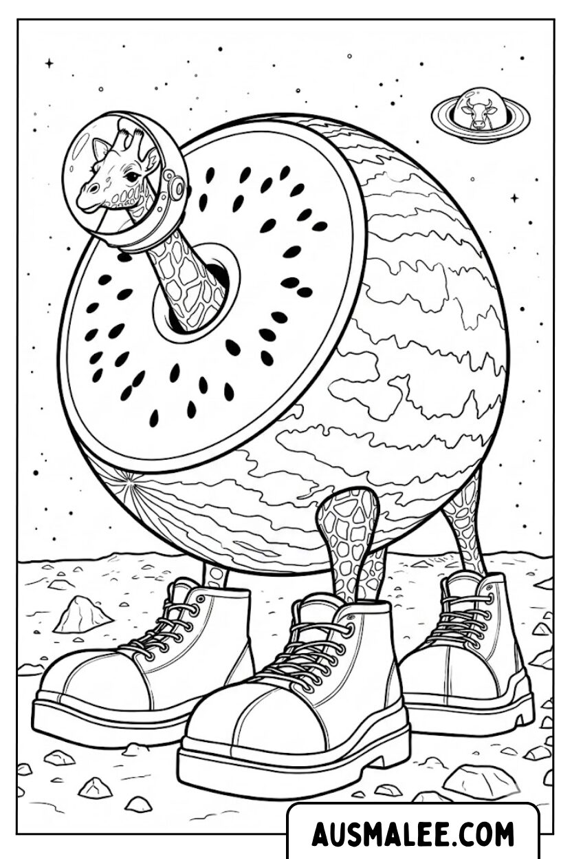 Coloriage - Girafa Célestre