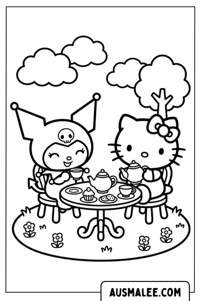 20 Kuromi-Ausmalbilder zum kostenlosen Ausdrucken