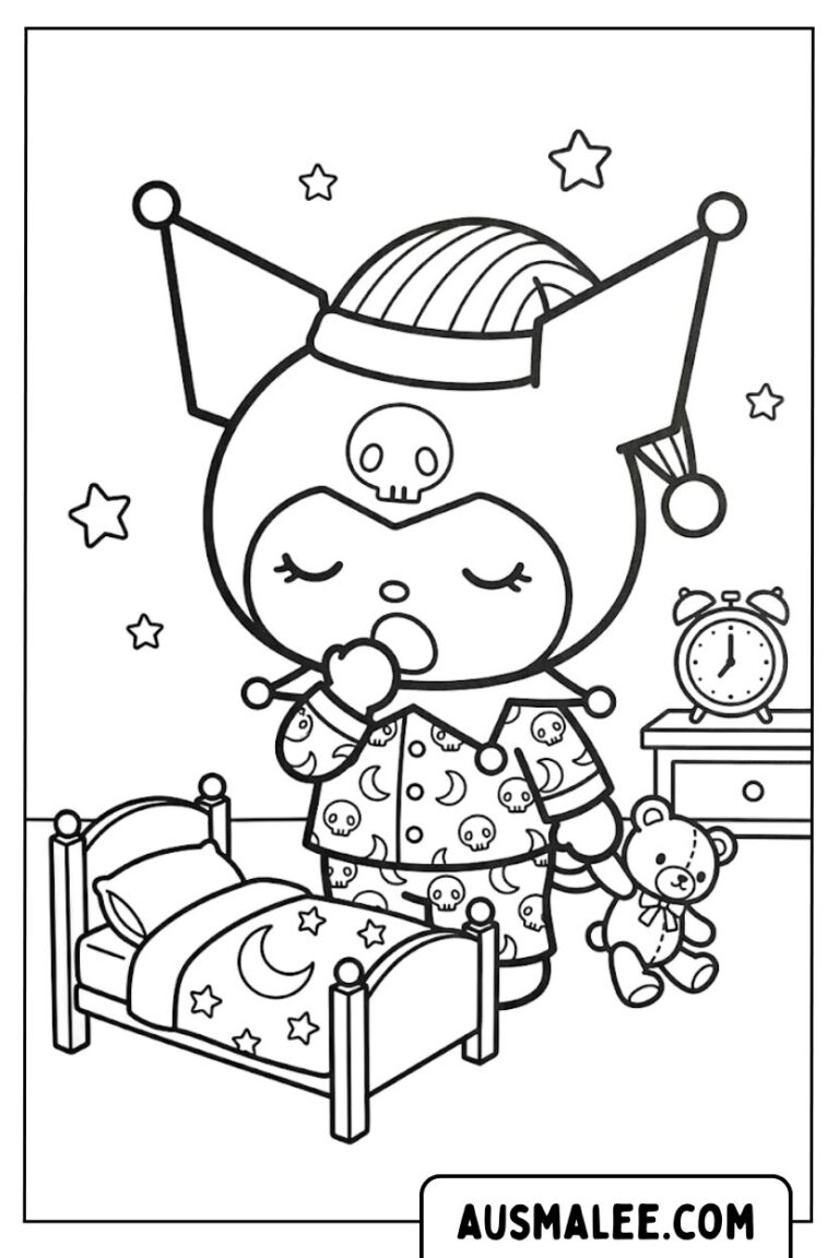 20 Kuromi-Ausmalbilder zum kostenlosen Ausdrucken