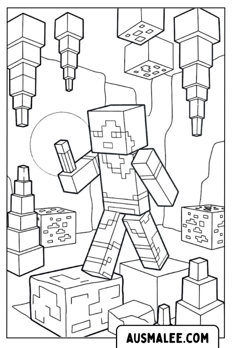 22 kostenlose Minecraft Ausmalbilder zum Ausdrucken