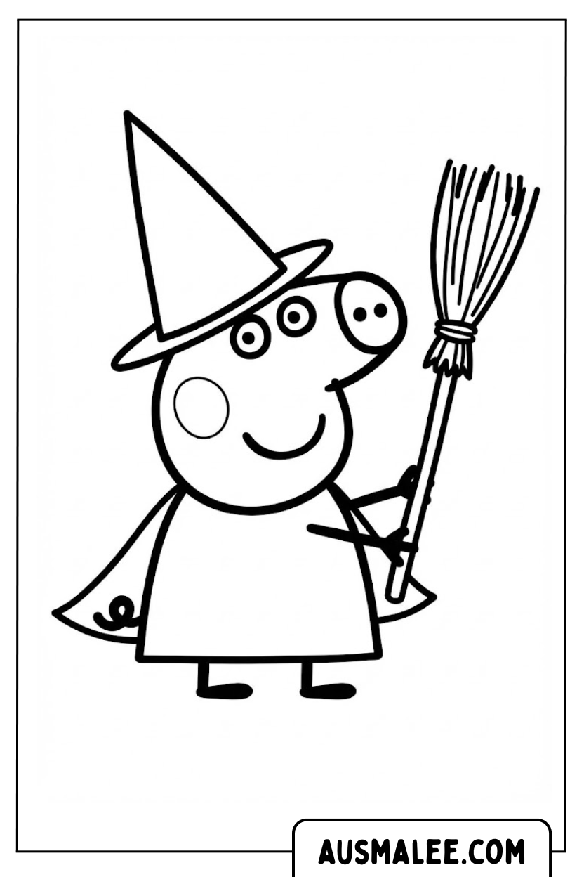Coloring page Peppa Witch