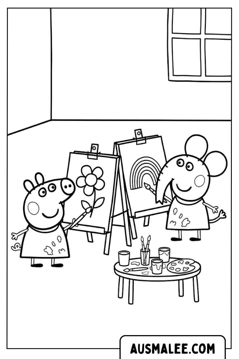 Peppa coloring page