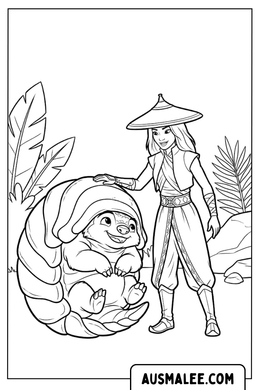 Coloriage - Raya Tuk Tuk