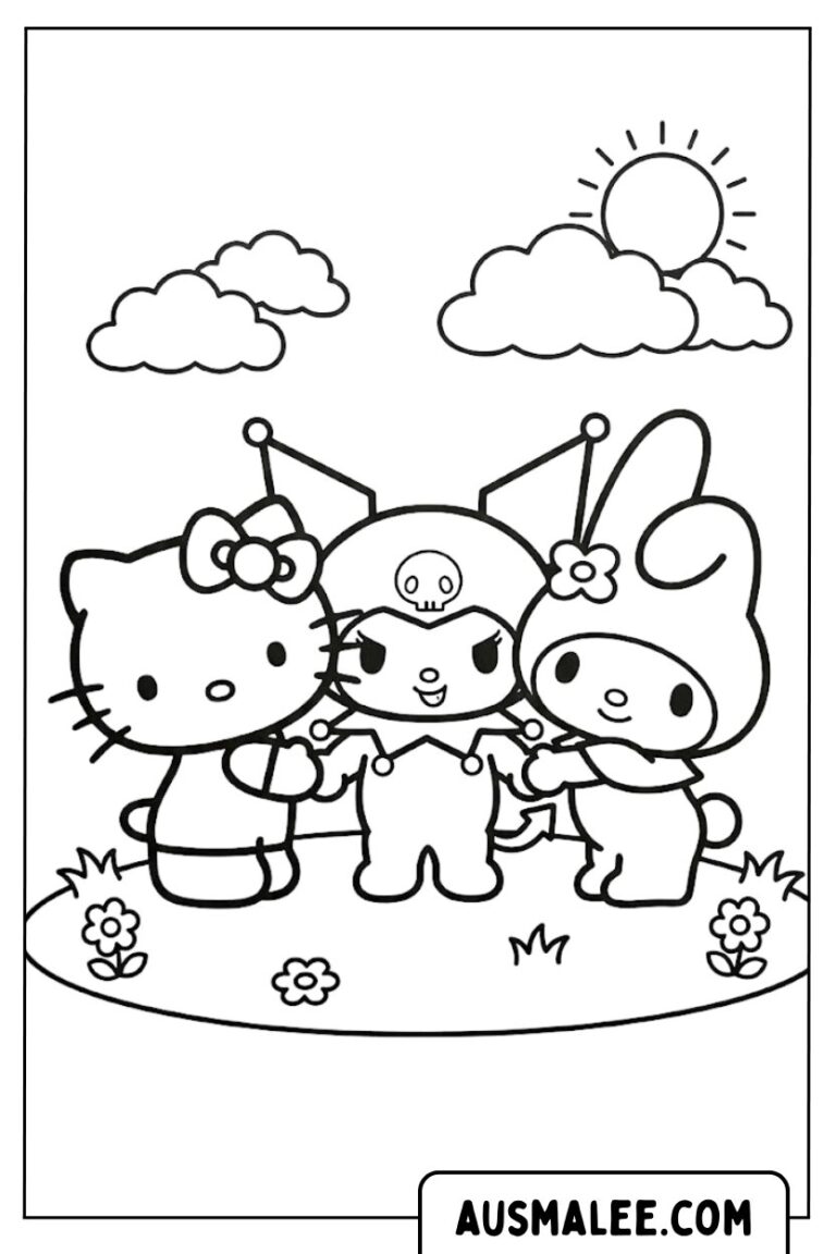 20 Kuromi-Ausmalbilder zum kostenlosen Ausdrucken