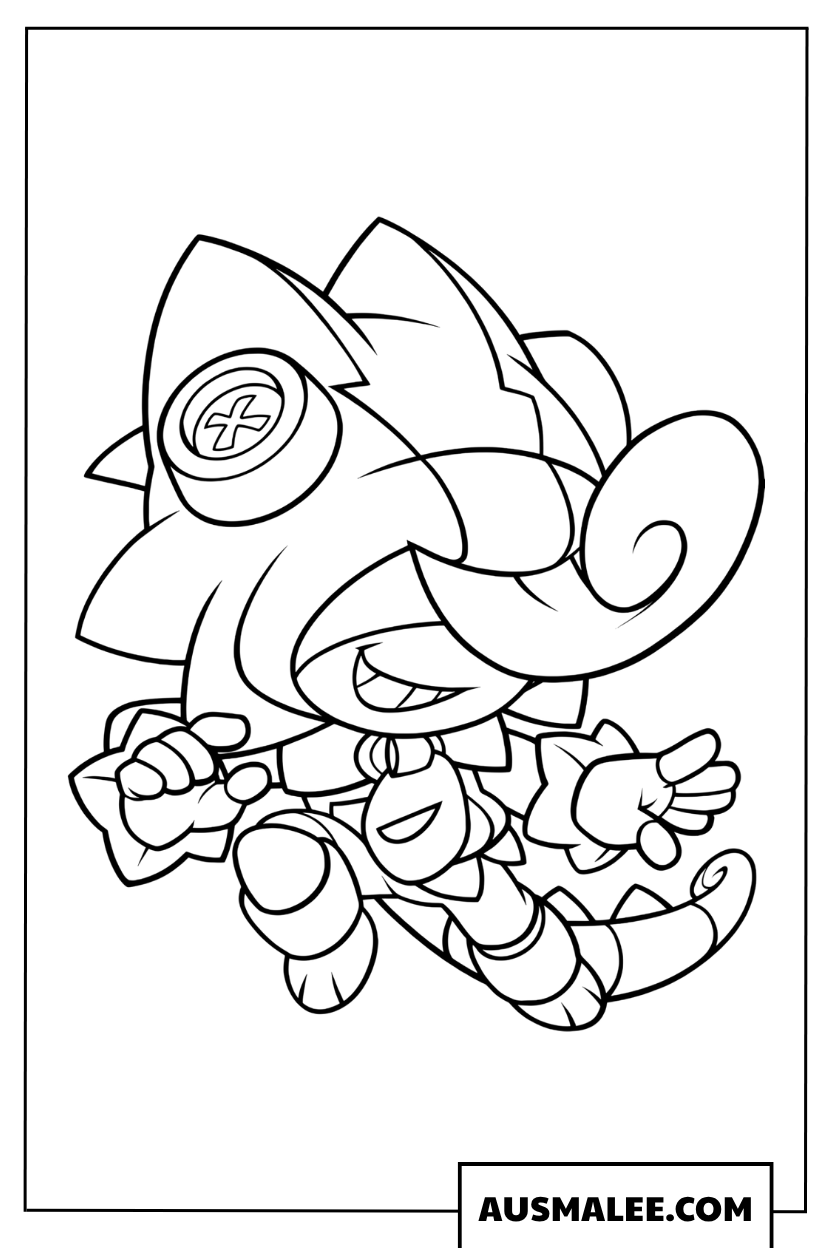 Coloriage Leon Shark Skin