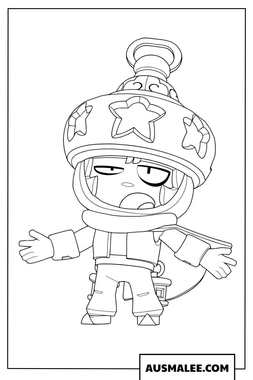 Coloriage Sandy Brawl Stars