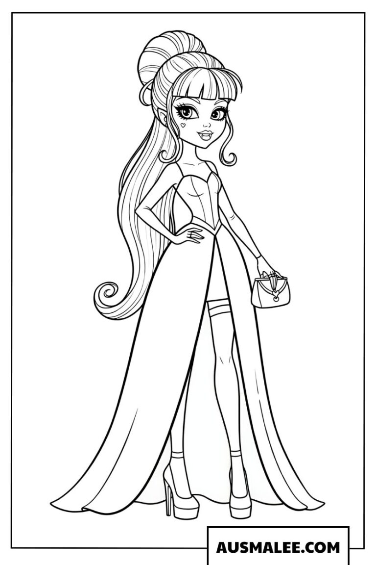 20 coole Monster High Ausmalbilder kostenlos zum Ausdrucken