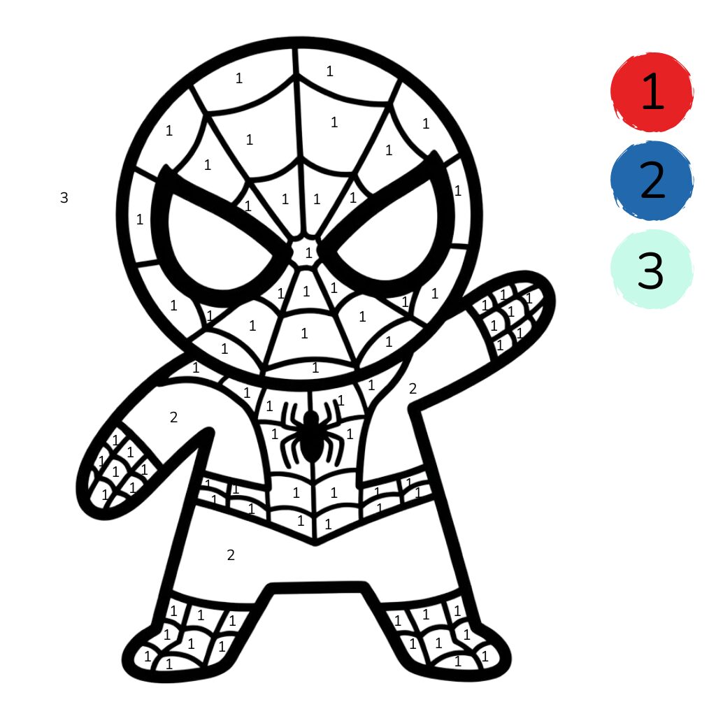 Spidey om te kleuren