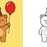 Coloriage d'anniversaire