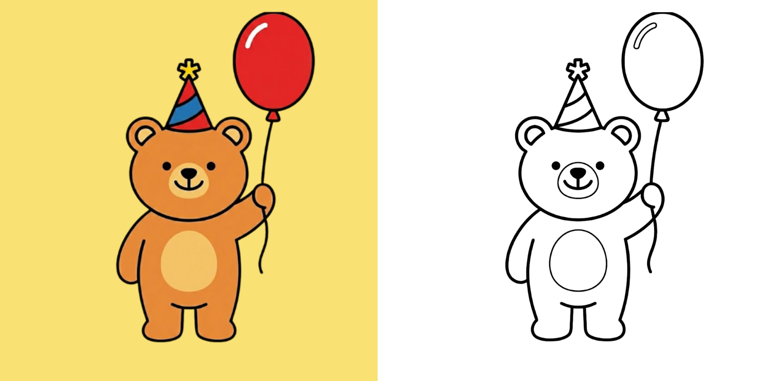 Coloriage d'anniversaire