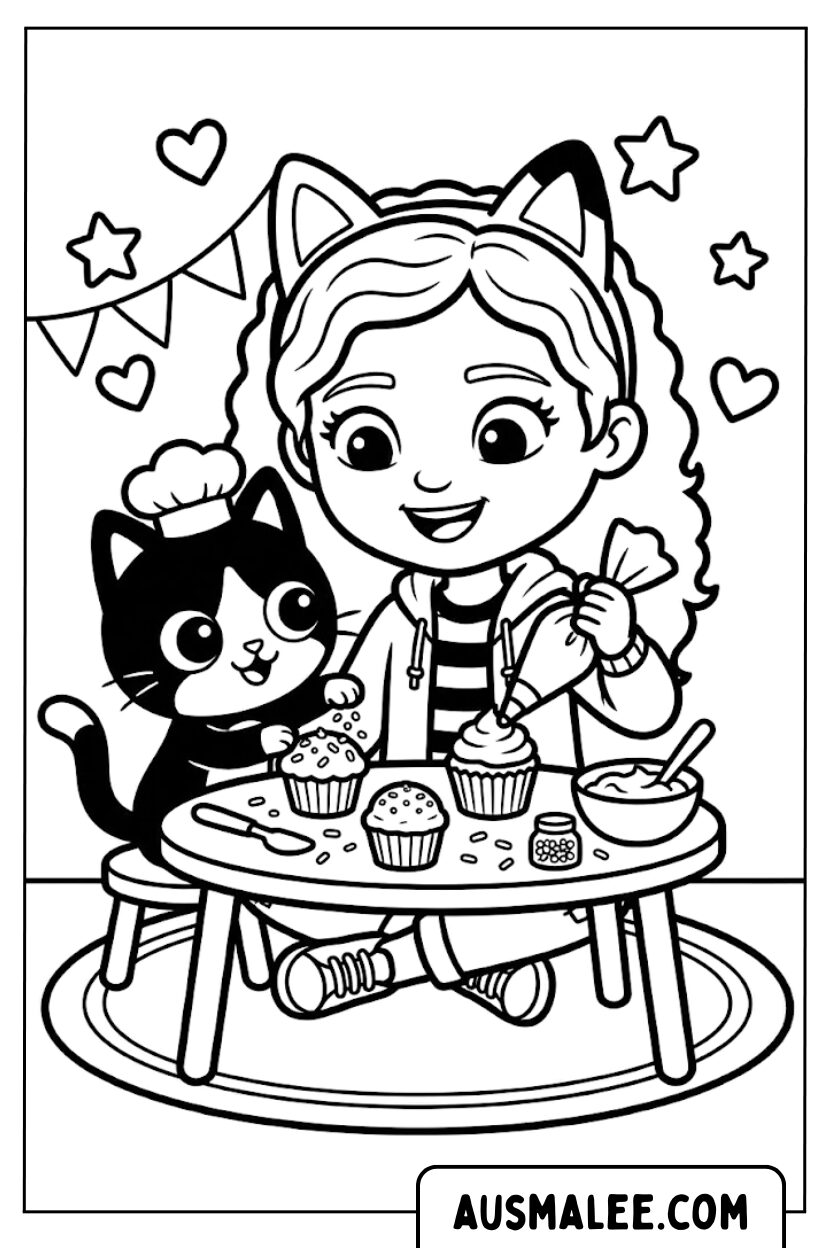 Coloriage Gabby Cat