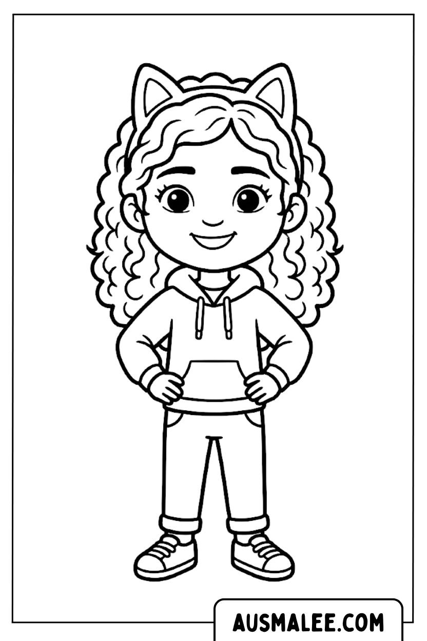 Coloriages Gabby Cat debout