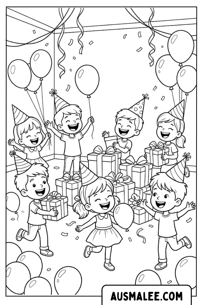 Coloriages pour les anniversaires des enfants