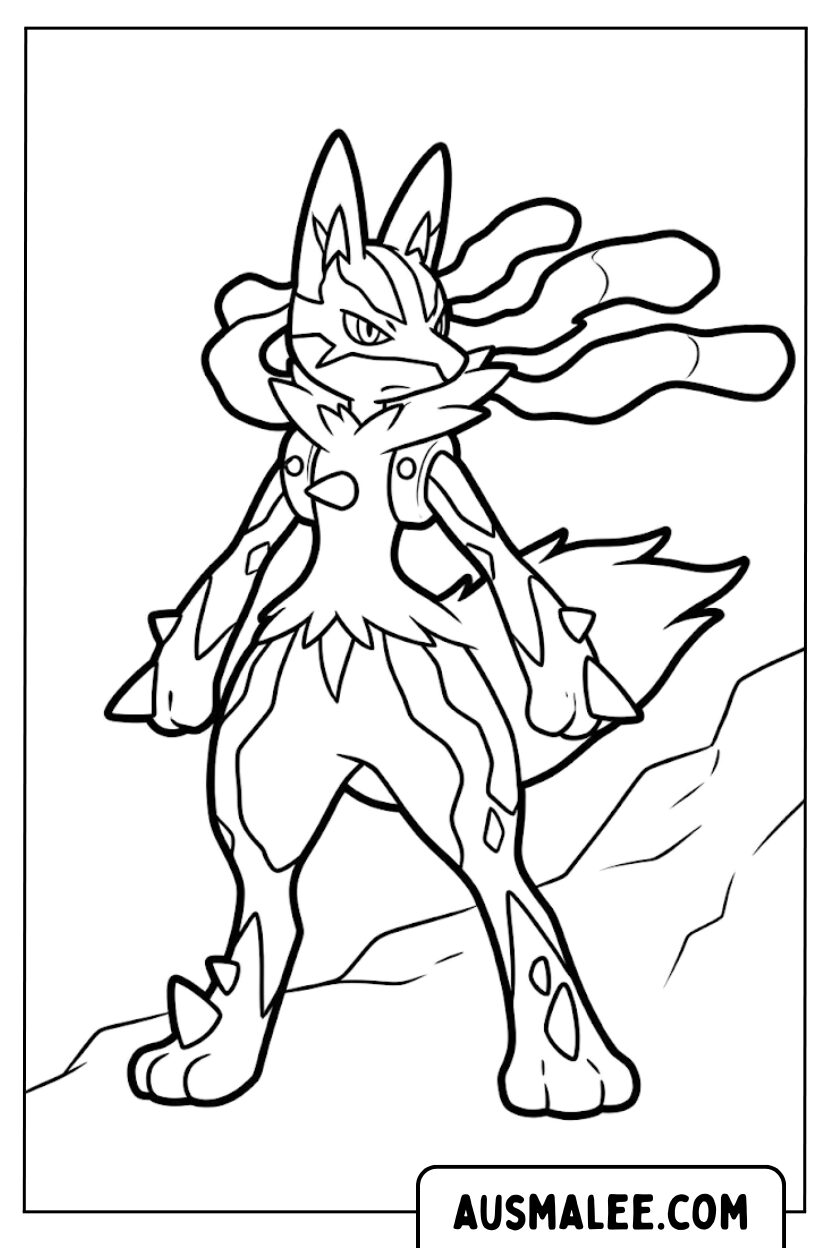 Ausmalbilder Lucario Coo