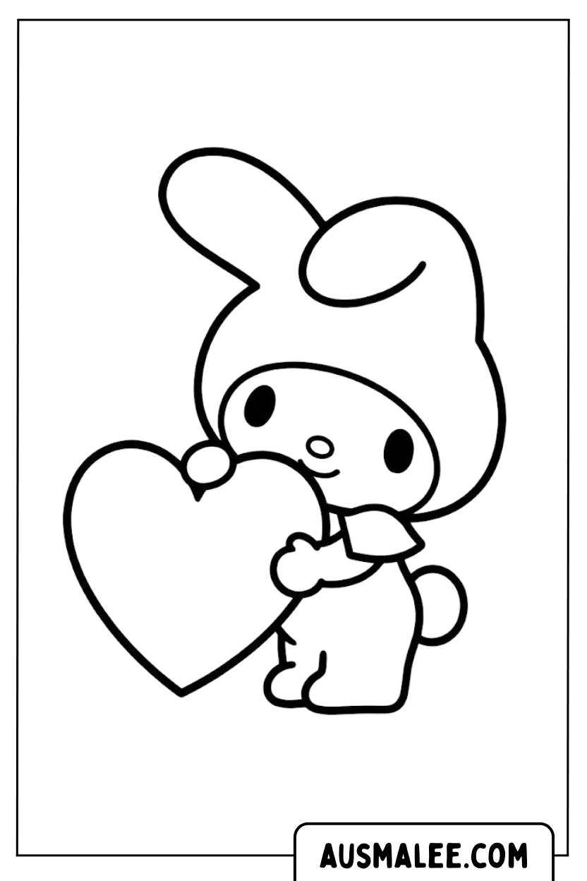 Coloriages Ma Mélodie Grand Coeur