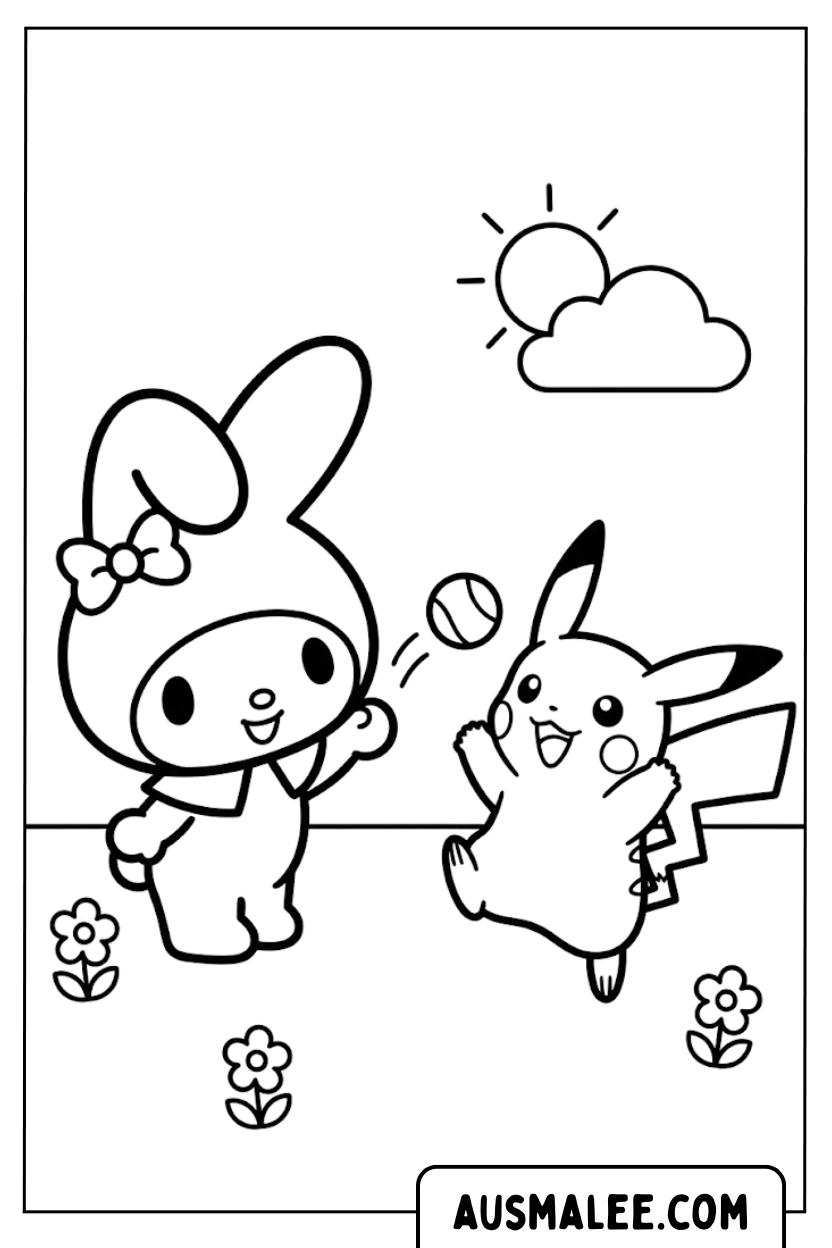 Coloriages Ma Mélodie Pikachu