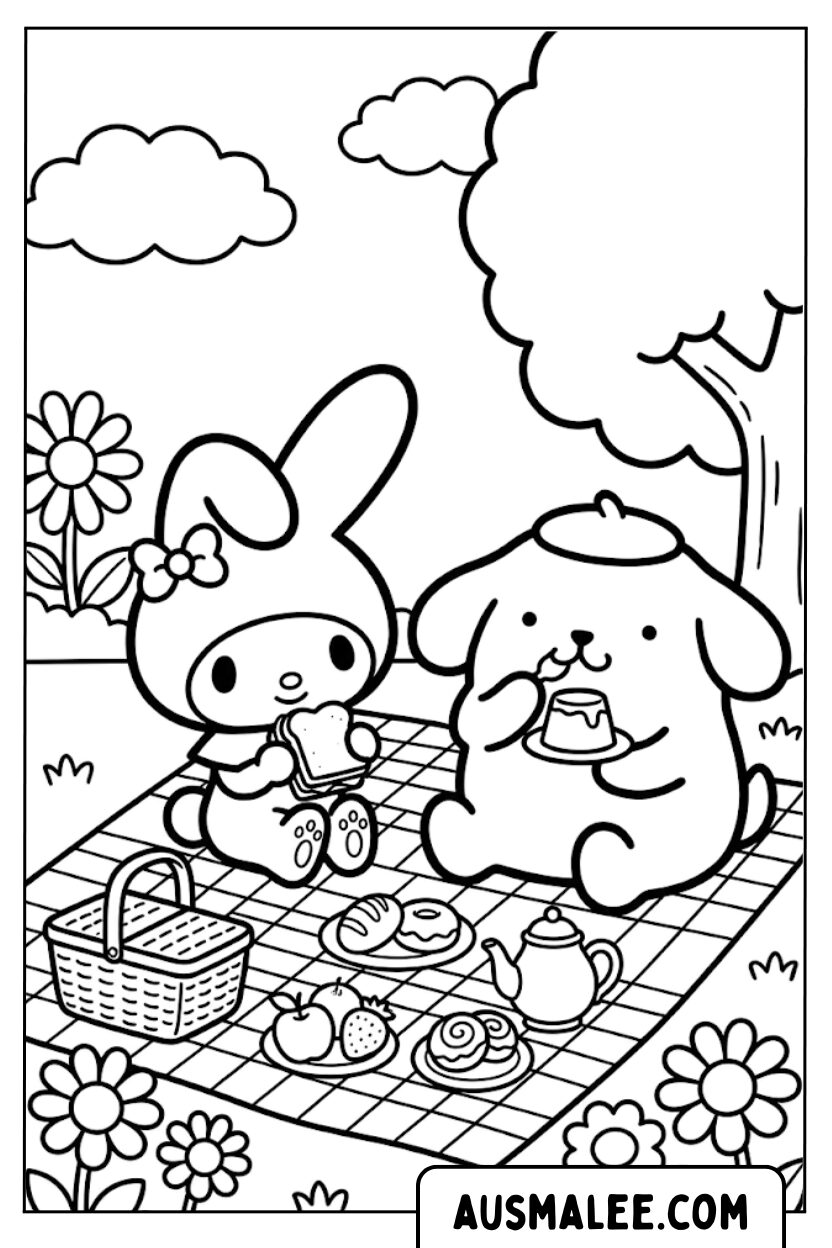 Coloriages Ma Mélodie Pompompurin