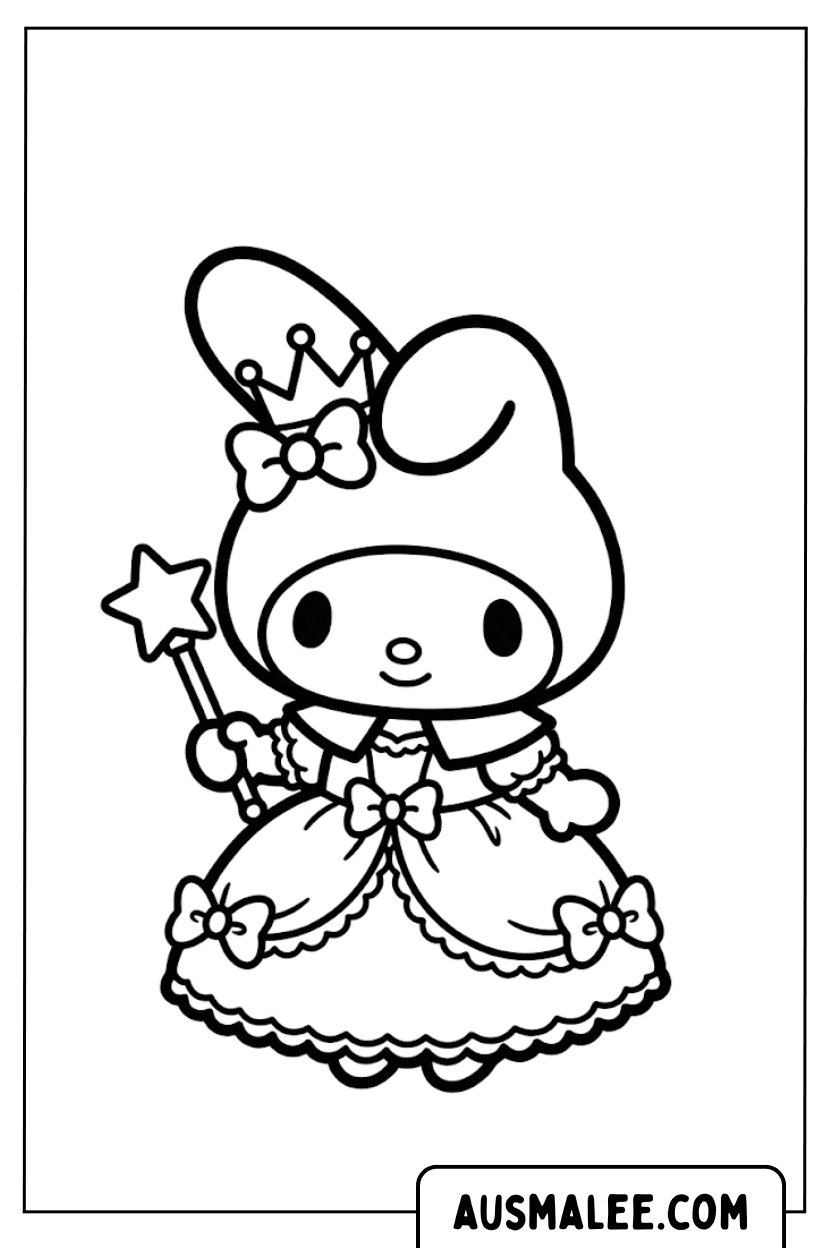 Coloriages My Melody Princess