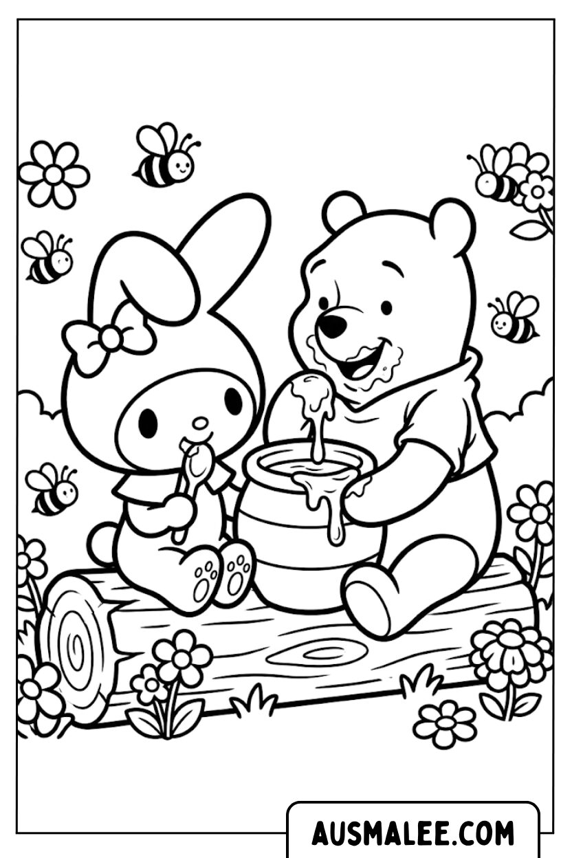 Coloriages Ma mélodie Winnie l'ourson