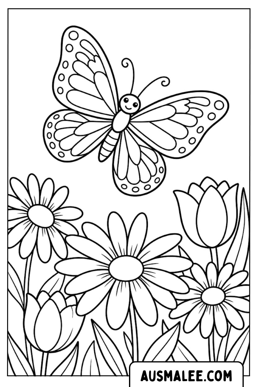 Kleurplaten vlinderbloemen