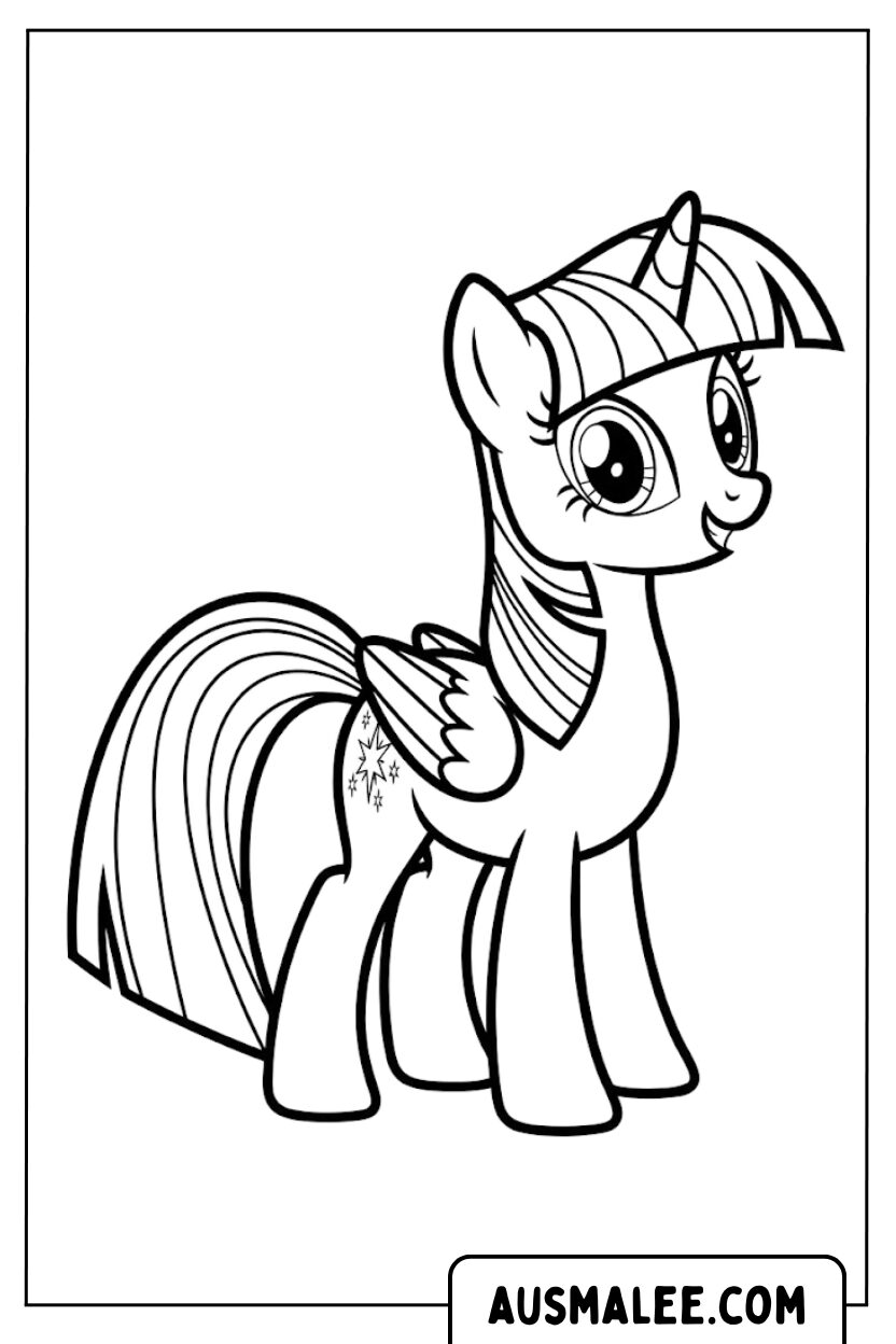 Twilight Sparkle Alicorn coloring pages
