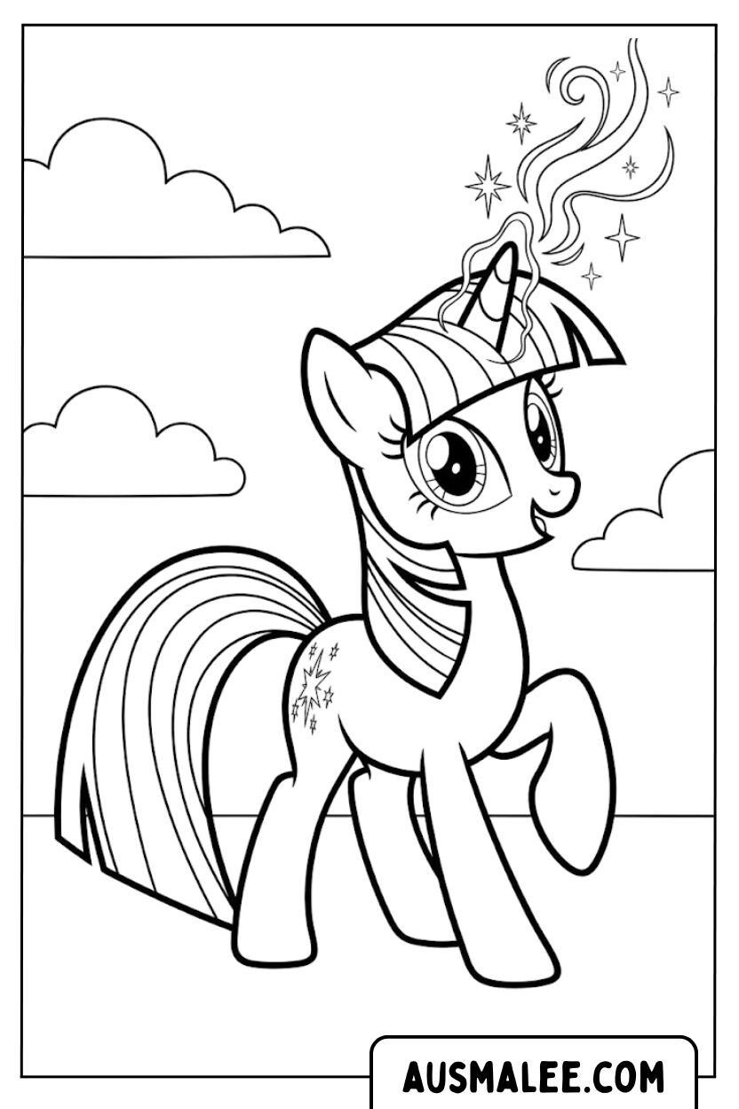 Twilight Sparkle Magic coloring pages