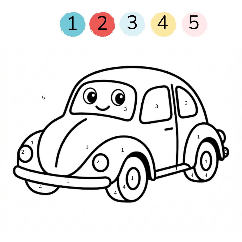 Voiture à colorier