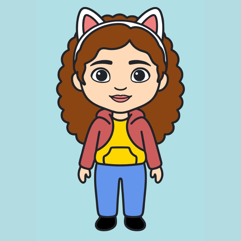 Coloriage chat Gabby pour Colorier