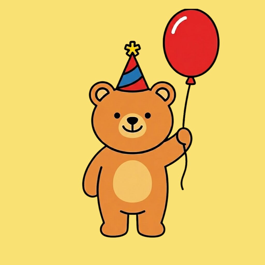 Coloriage d'anniversaire