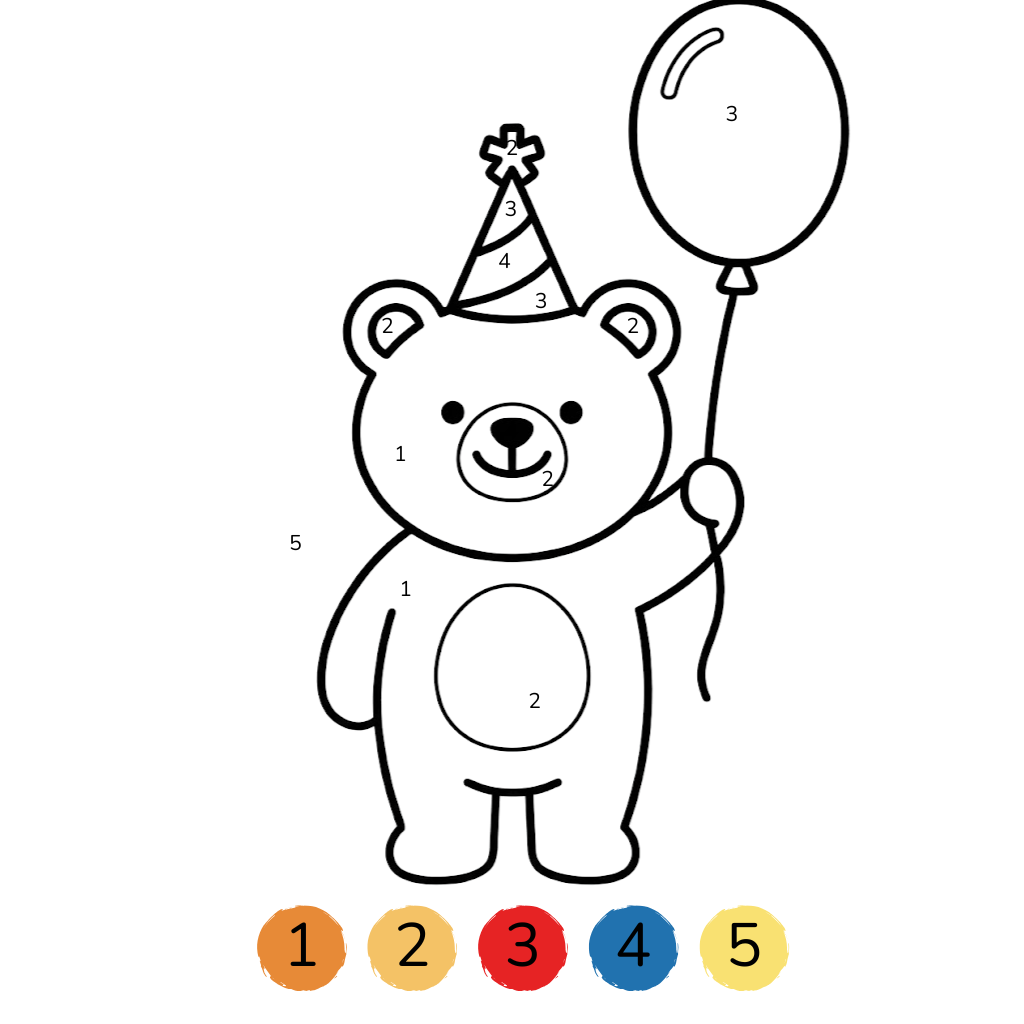 Anniversaire à colorier