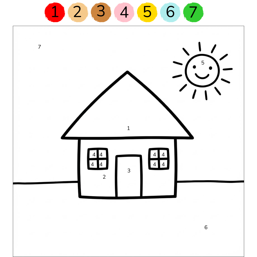 Huis om in te kleuren