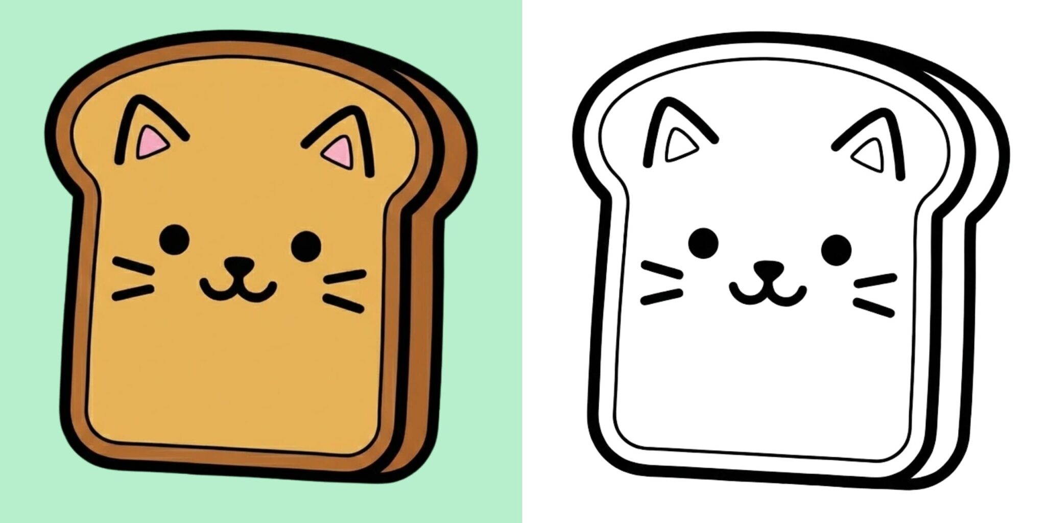 Top 20 süße Kawaii Essen Ausmalbilder