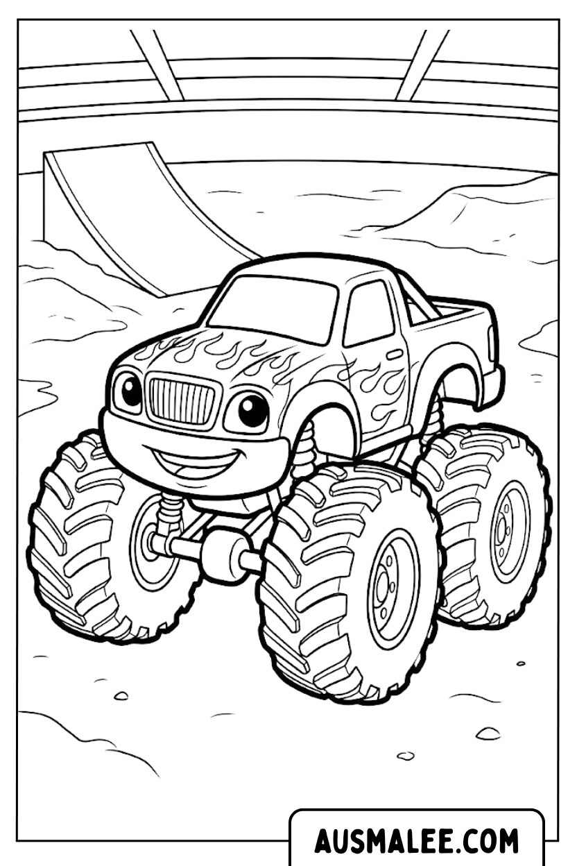 Coloriages Monster Truck Arena