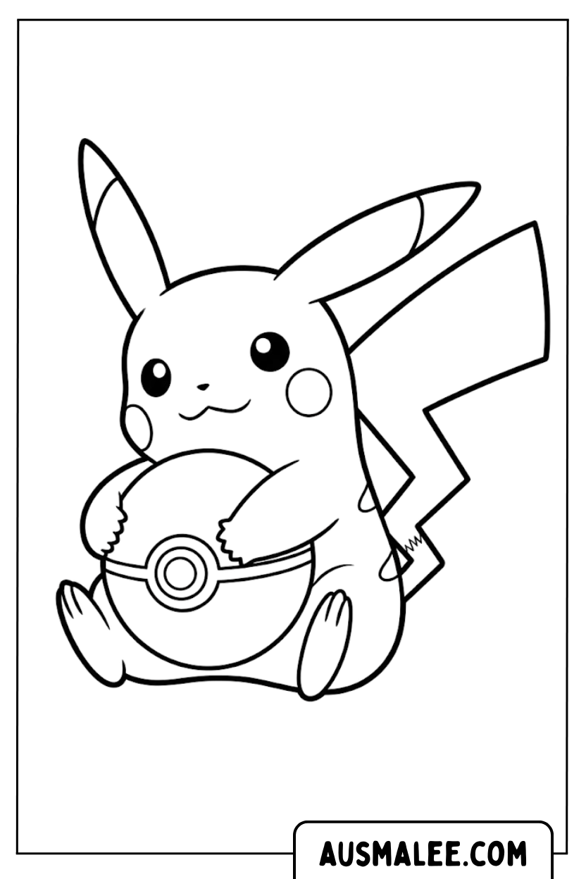 Malvorlagen Pikachu Pokeball