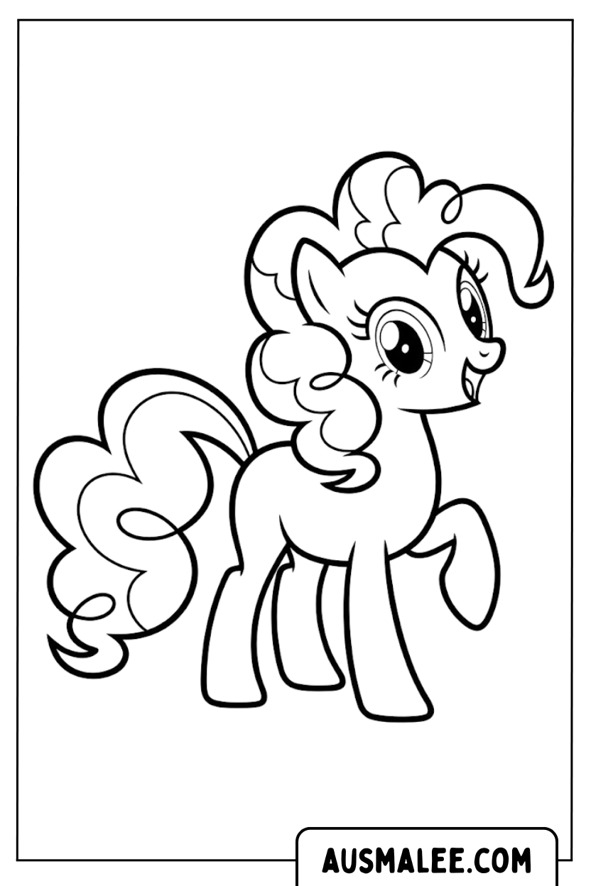 Coloring Pages Pinkie Pie Easy