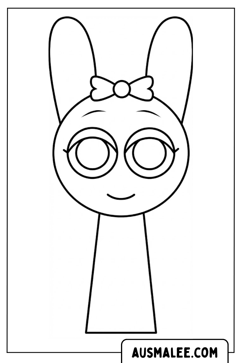 Sprunki Bunny Kleurplaten Schattig