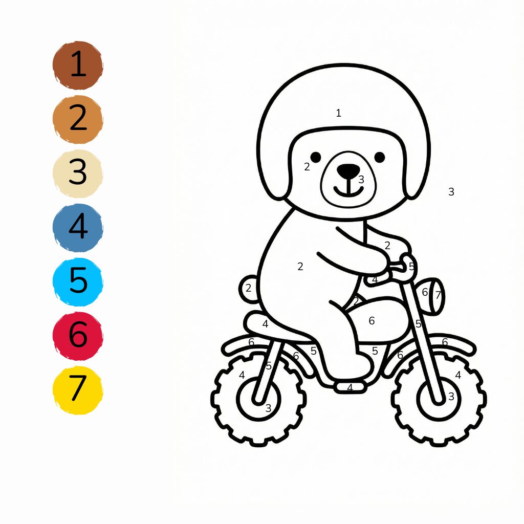 Motor om in te kleuren
