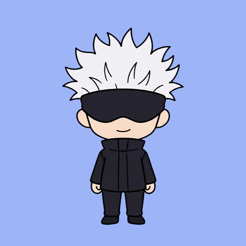 Satoru Gojo kleurplaten