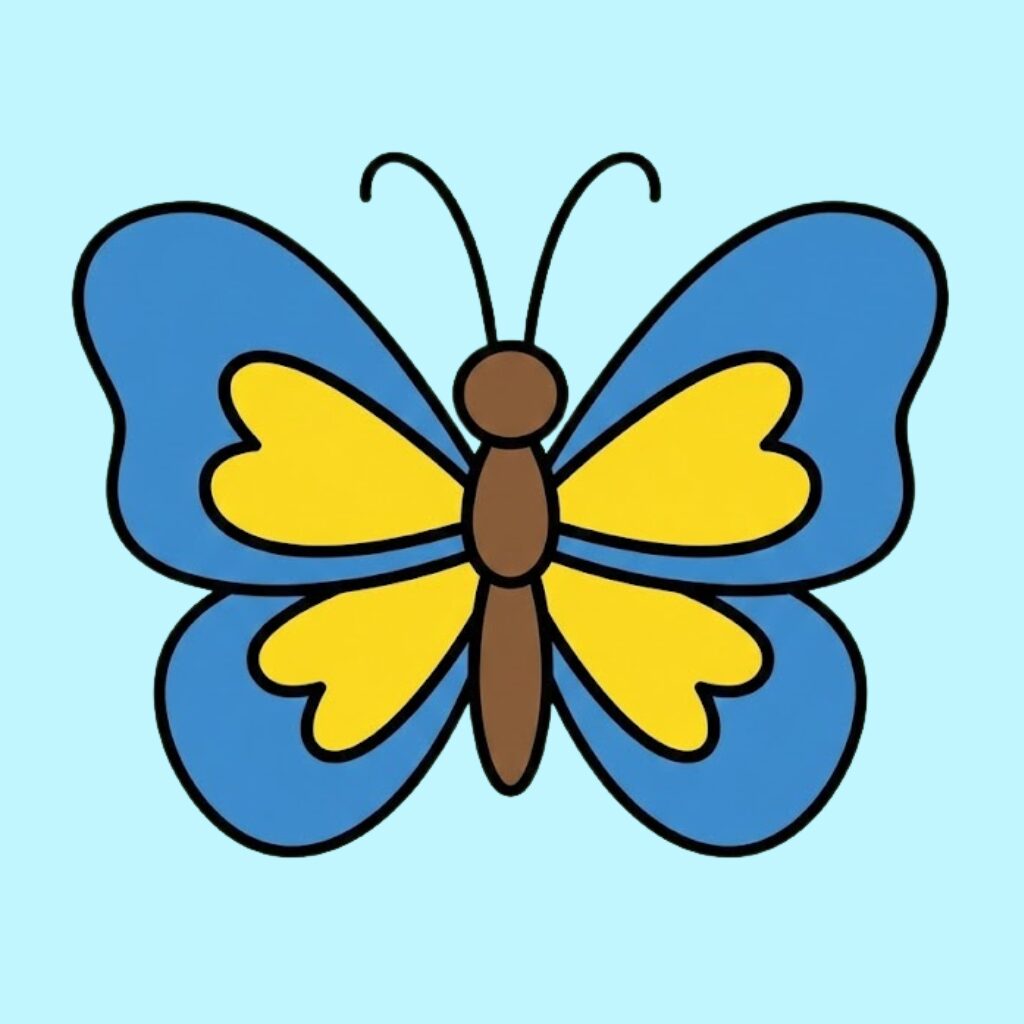 Vlinder kleuren