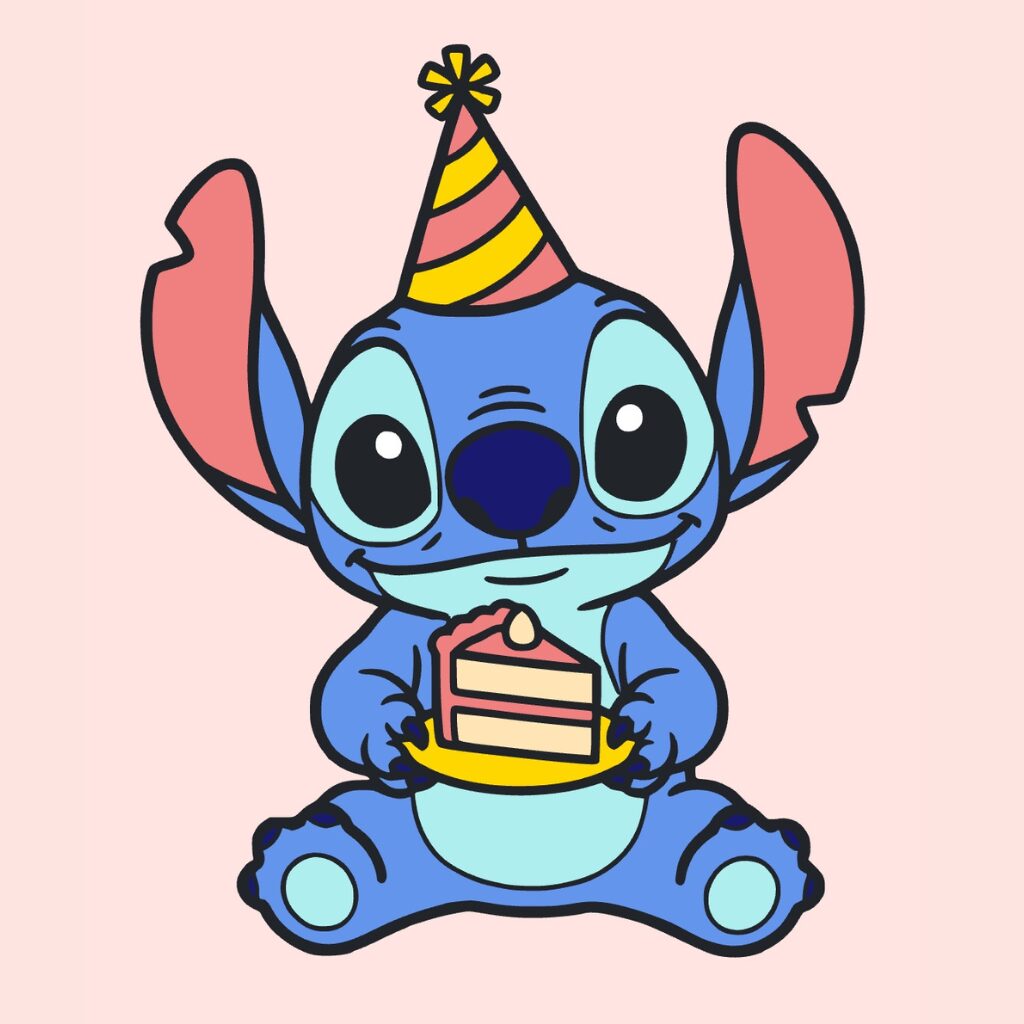 Coloriages d'anniversaire Stitch