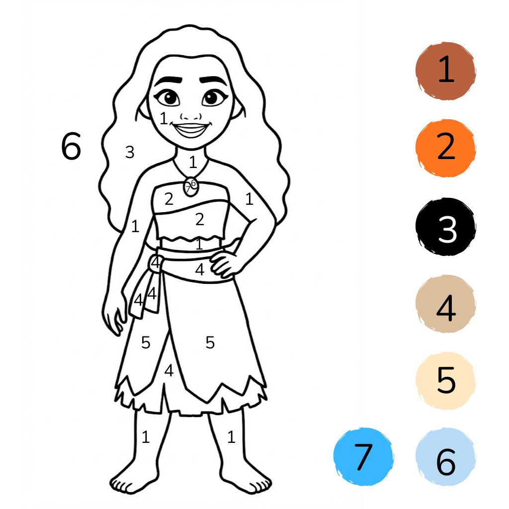 Moana coloring page (2)