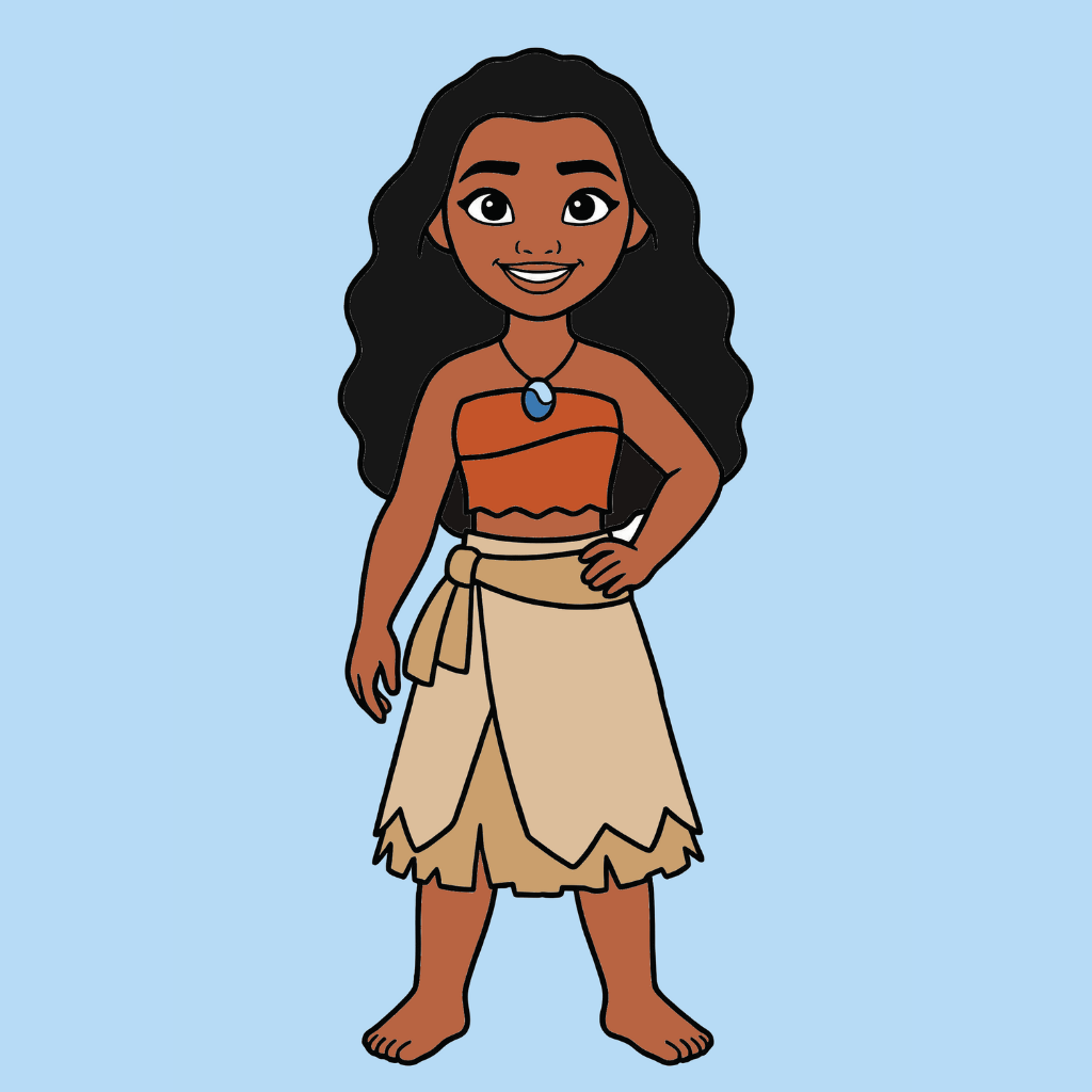 Moana coloring page