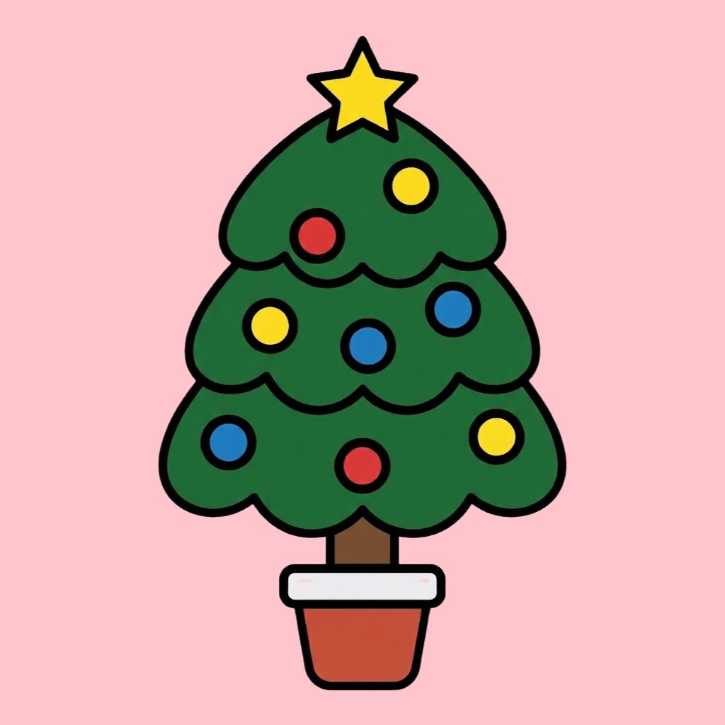 Coloring Christmas tree