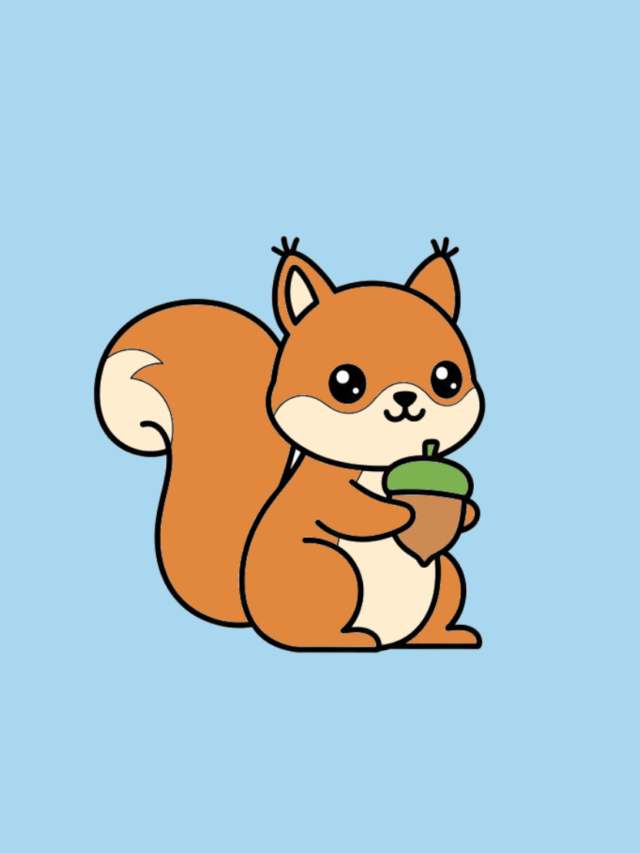 Eichhörnchen Ausmalbild